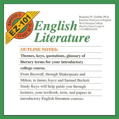 English Literature Audibook, by Benjamin W. Griffith