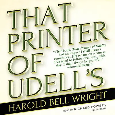 That Printer of Udell’s Audibook, by Harold Bell Wright