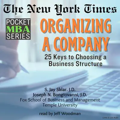 Organizing a Company Audibook, by S. Jay Sklar