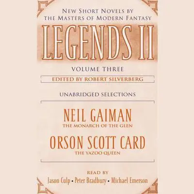 Legends II: Volume III: New Short Novels by the Masters of Modern Fantasy Audibook, by Robert Silverberg