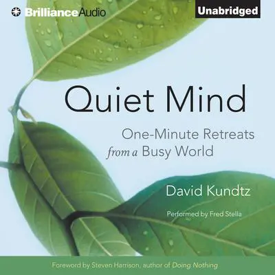 Quiet Mind: One-Minute Retreats from a Busy World Audibook, by David Kundtz