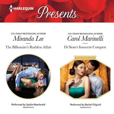 The Billionaire's Ruthless Affair & Di Sione's Innocent Conquest Audibook, by Miranda Lee