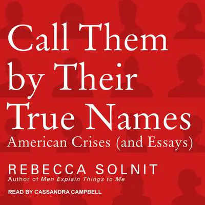 Call Them By Their True Names: American Crises (and Essays) Audibook, by Rebecca Solnit