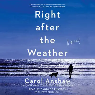 Right after the Weather Audibook, by Carol Anshaw