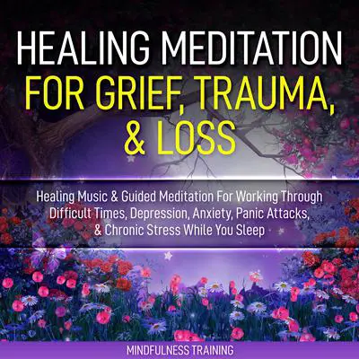 Healing Meditation for Grief, Trauma, & Loss: Healing Music & Guided Meditation For Working Through Difficult Times, Depression, Anxiety, Panic Attacks, & Chronic Stress While You Sleep (Self Hypnosis for Anxiety Relief, Stress Reduction, & Relaxation) Audibook, by Mindfulness Training