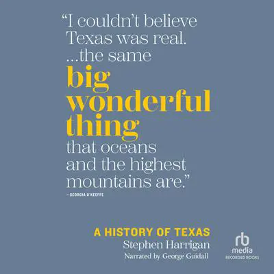 Big Wonderful Thing: A History of Texas Audibook, by Stephen Harrigan