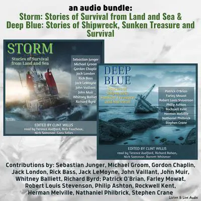 An Audio Bundle: Storm & Deep Blue: Stories of Survival from Land, Sea, and Sky Audibook, by Herman Melville