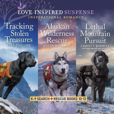 K-9 Search and Rescue Books 10-12/Tracking Stolen Treasures/Alaskan Wilderness Rescue/Lethal Mountain Pursuit Audibook, by Christy Barritt