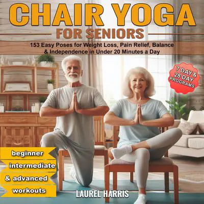 Chair Yoga for Seniors: 153 Easy Poses for Weight Loss, Pain Relief, Balance, & Independence in Under 20 Minutes a Day Audibook, by Laurel Harris