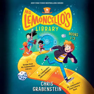 Mr. Lemoncello's Library: Books 1-3: Escape from Mr. Lemoncello's Library; Mr. Lemoncello's Library Olympics; Mr. Lemoncello's Great Library Race Audibook, by Chris Grabenstein