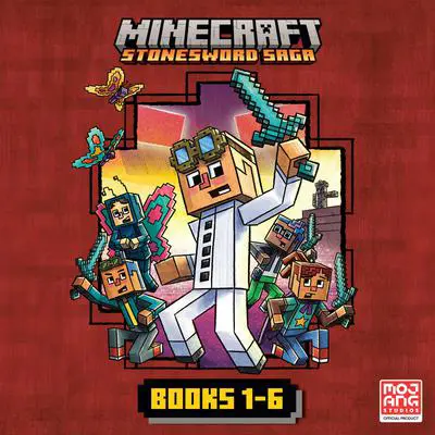 Minecraft Stonesword Saga Chapter Book Boxed Set (Minecraft Stonesword Saga): Crack in the Code! (Minecraft Stonesword Saga #1); Mobs Rule! (Minecraft Stonesword Saga #2); New Pets on the Block! (Minecraft Stonesword Saga #3); and more! Audibook, by Nick Eliopulos