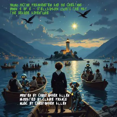 Young Victor Frankenstein and his Creations: Book 4 of 6 - Stella Spark Lights the Way - The Seaside Adventure Audibook, by Christopher Allen