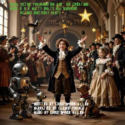 Young Victor Frankenstein and his Creations: Book 6 of 6 - Nutty Bolts Big Surprise - Victors Birthday Party Audibook, by Christopher Allen
