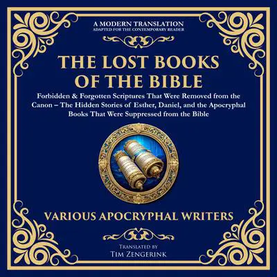 The Lost Books of the Bible: Forbidden & Forgotten Scriptures That Were Removed from the Canon: The Hidden Stories of Esther, Daniel, and the Apocryphal Books That Were Suppressed from the Bible Audibook, by Tim Zengerink